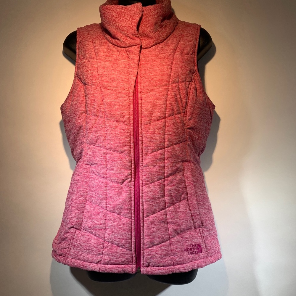 The North Face women’s pink puffer vest